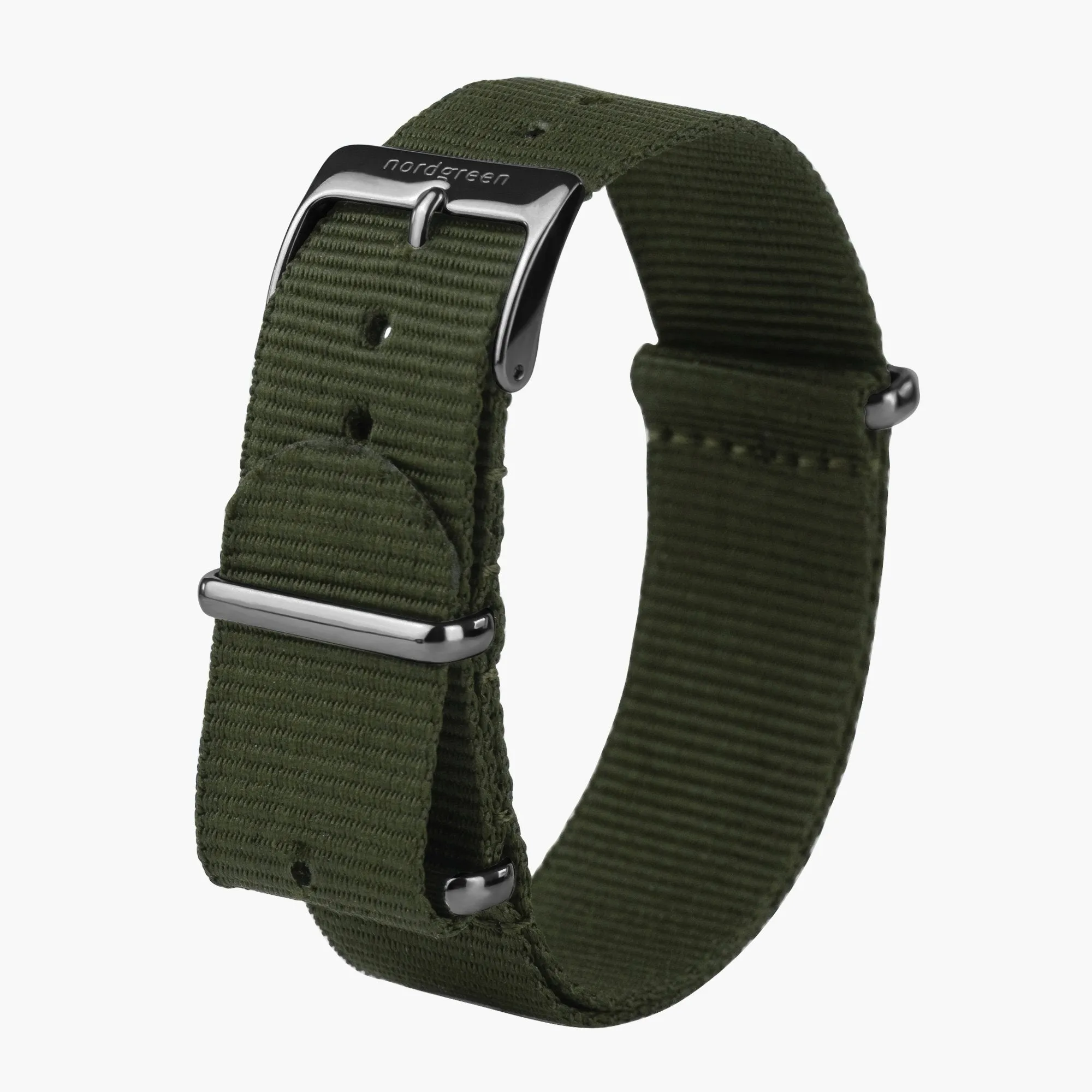 Pioneer | Black Dial - Olive Green Nylon