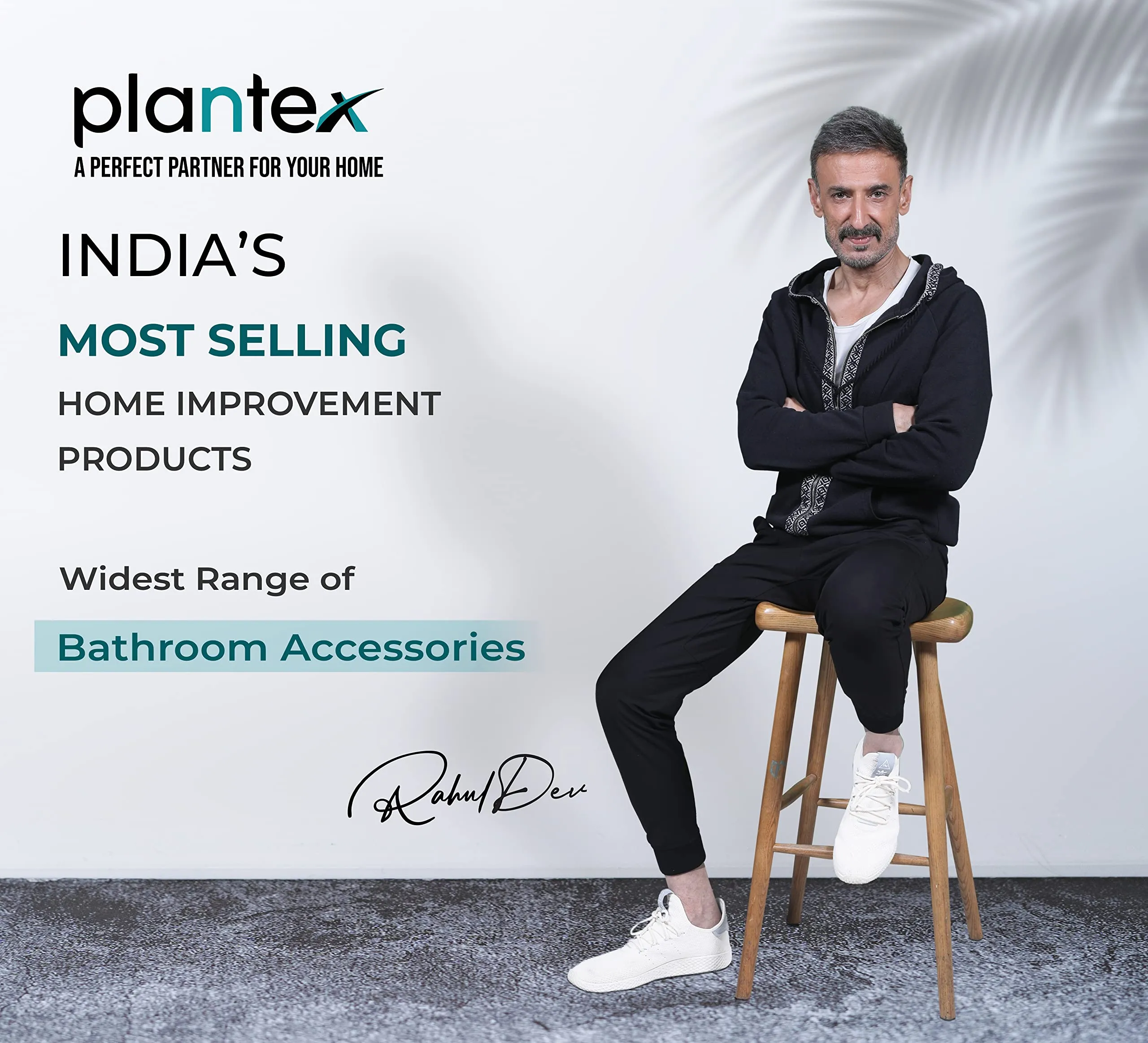 Plantex Space Aluminium Toilet Paper Holder with Mobile Stand/Tissue Roll Holder with Mobile Stand/Bathroom Accessories (Black)