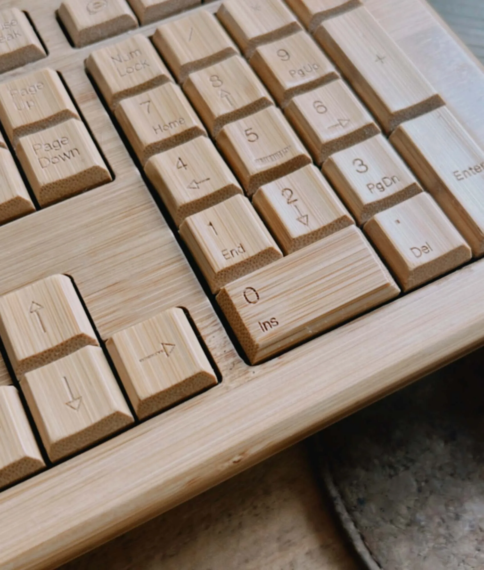 Plastic Freedom Bamboo Keyboard & Mouse Set