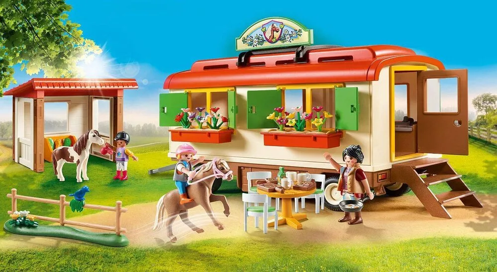 Playmobil Country - Pony Shelter with Mobile Home