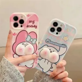 Plump Face Cinnamoroll Phone Case (For iPhones)