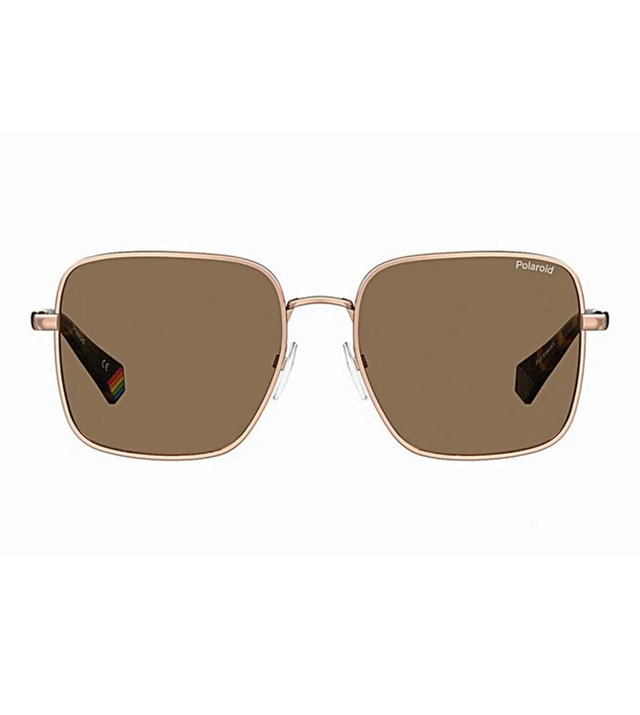 Polaroid Women's Brown Polarized Square Sunglasses