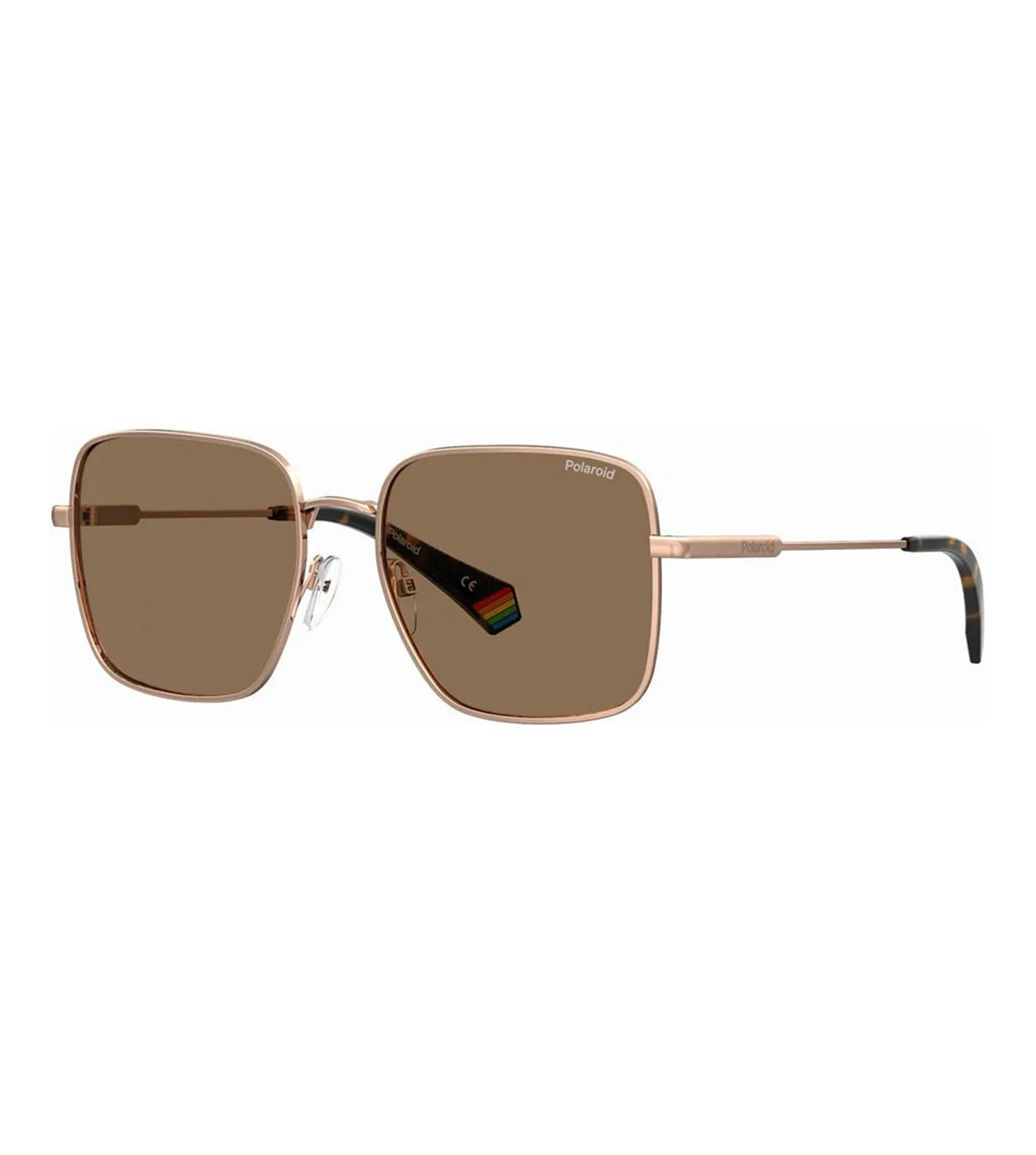 Polaroid Women's Brown Polarized Square Sunglasses