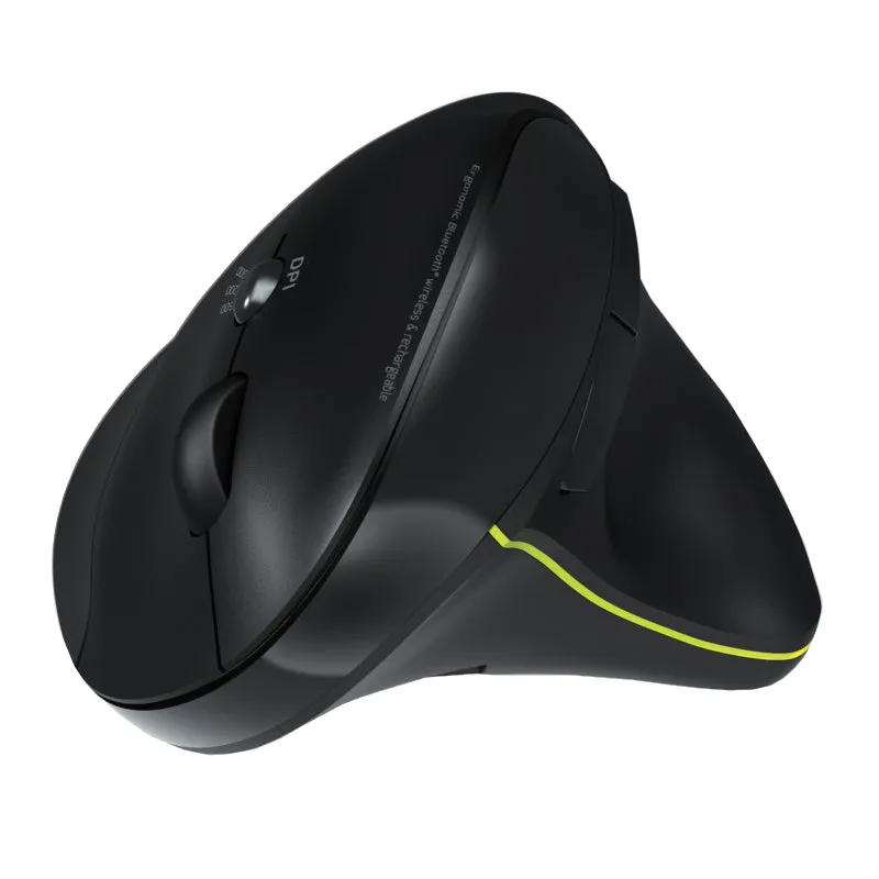 Port Connect Wireless Rechargeable Ergonoc Mouse Bluetooth
- Black