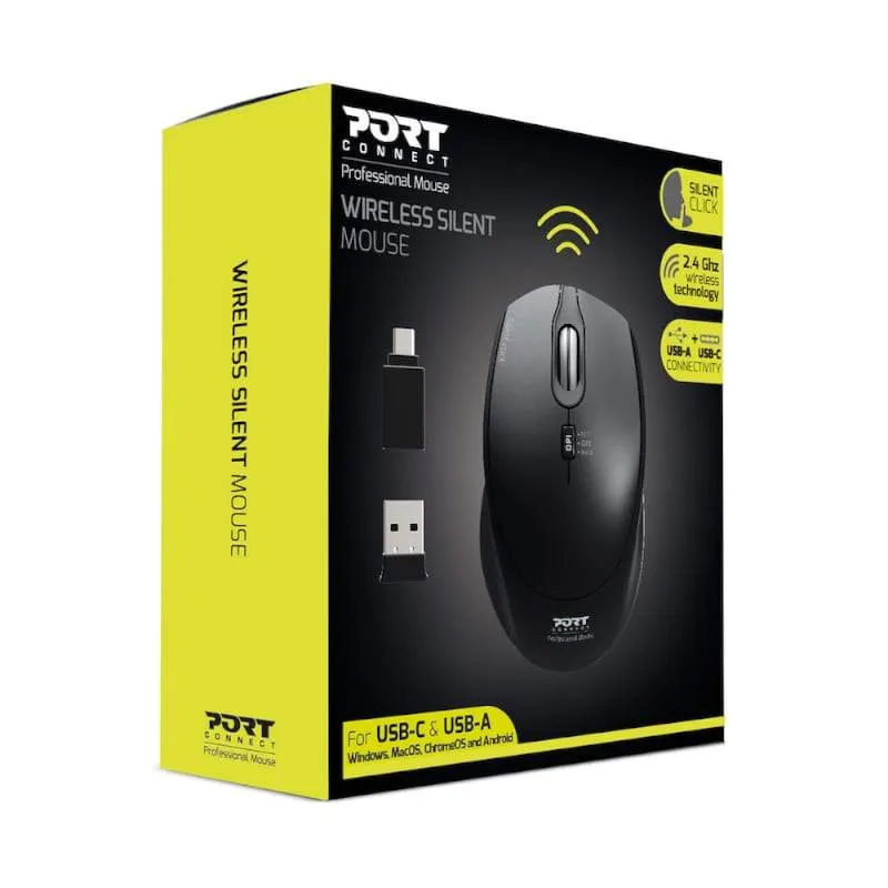 Port Mouse Silent Rf Blk 900713