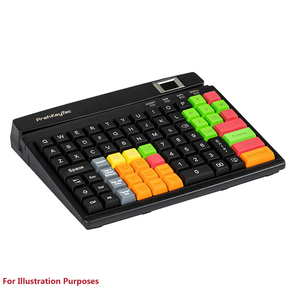 PrehKeyTec MCI 84 POS Keyboard with MSR Reader