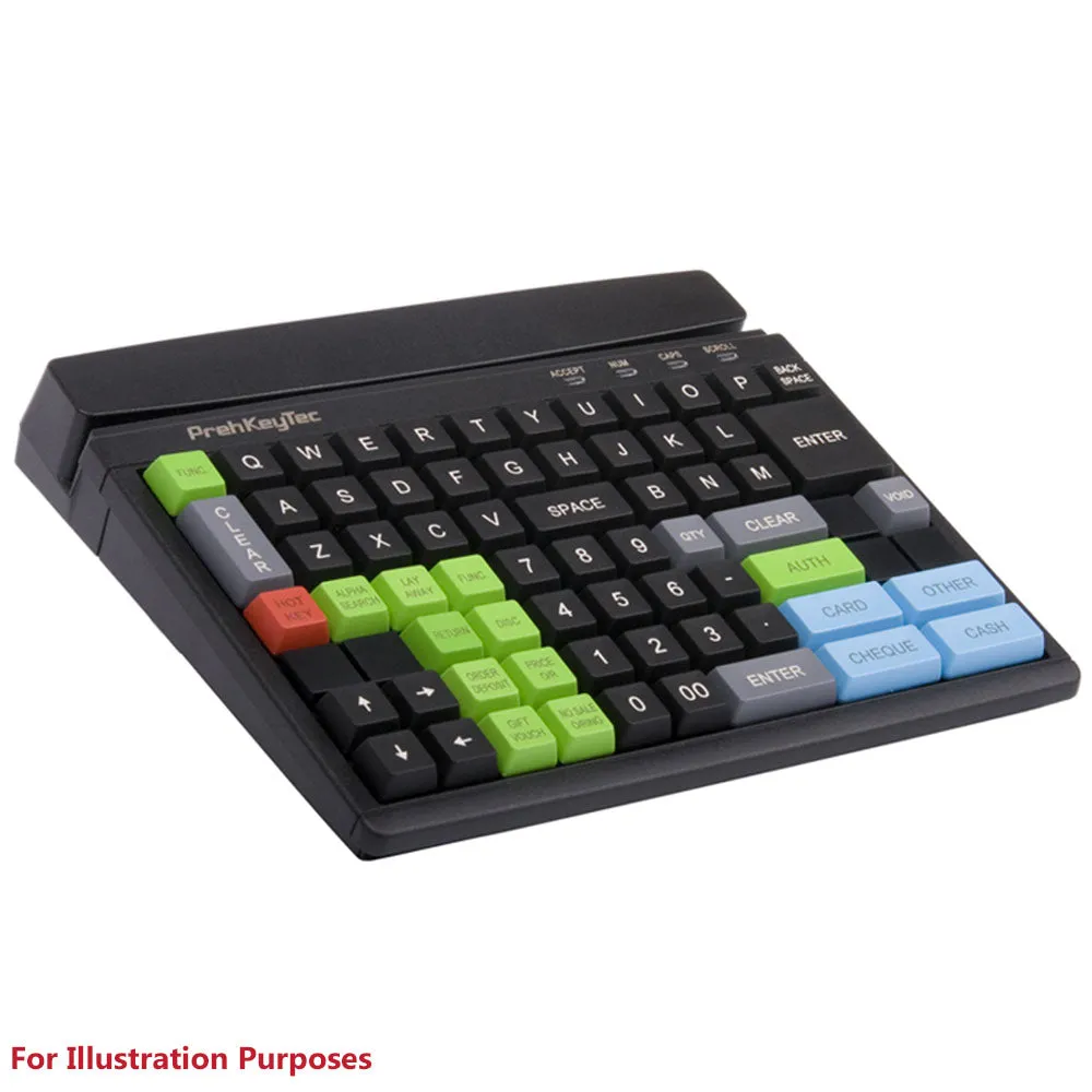 PrehKeyTec MCI 84 POS Keyboard with MSR Reader