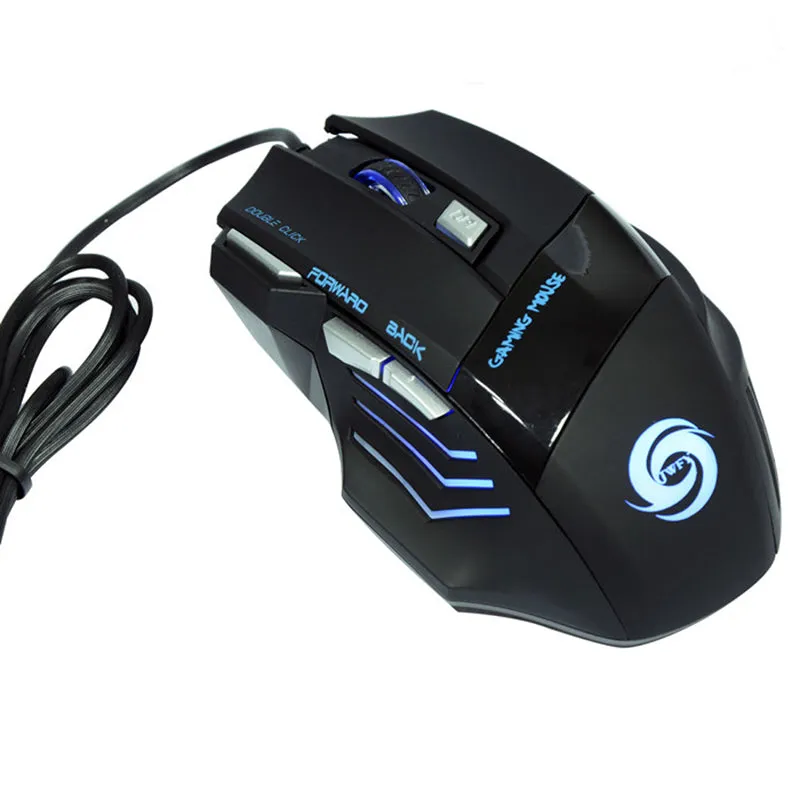 Professional 5500 DPI Gaming Mouse 7 Buttons LED Optical USB Wired Ergonomics Computer Mice For Pro Gamer PC Laptop High Quality