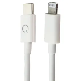 QMadix Charge & Sync 8-Pin to USB-C Cable for iPhone/iPad/iPod (6FT) - White