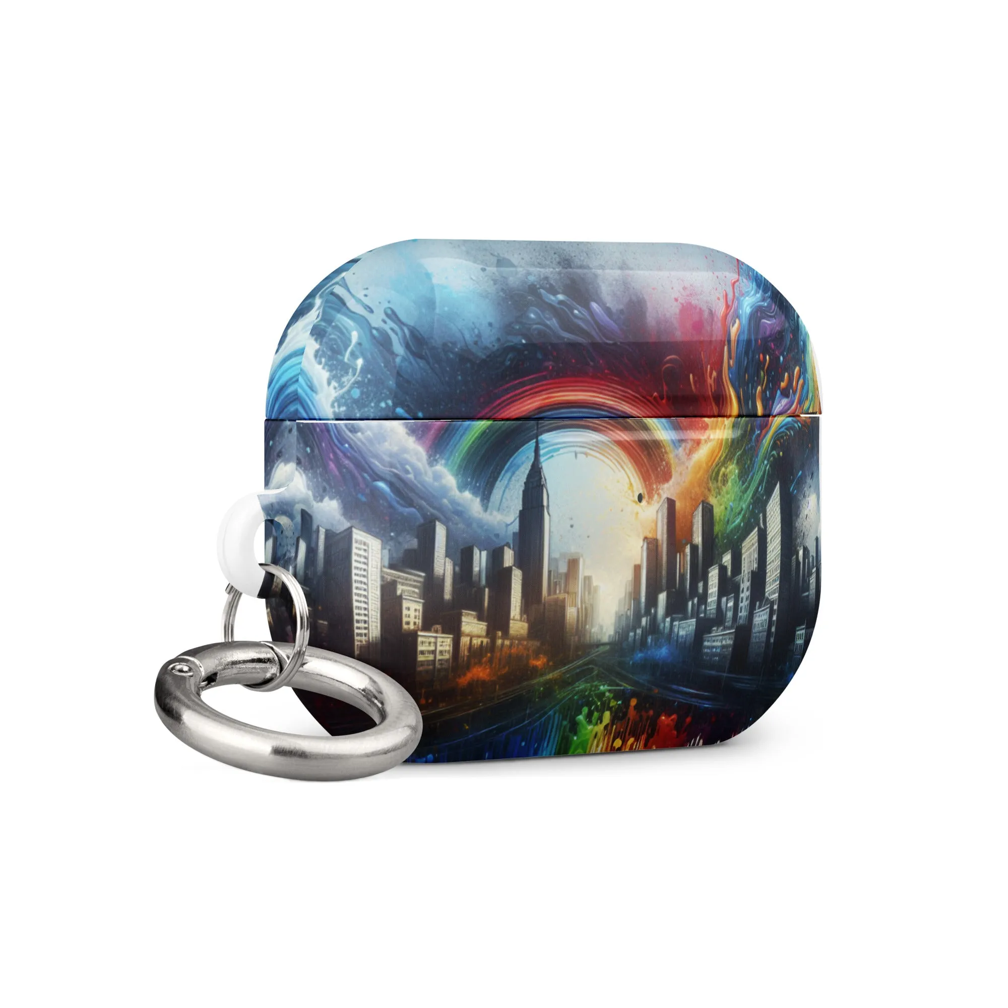 Rainbow City AirPods® Case | Premium Impact Protection | Metal Carabiner | Scratch & Drop Proof