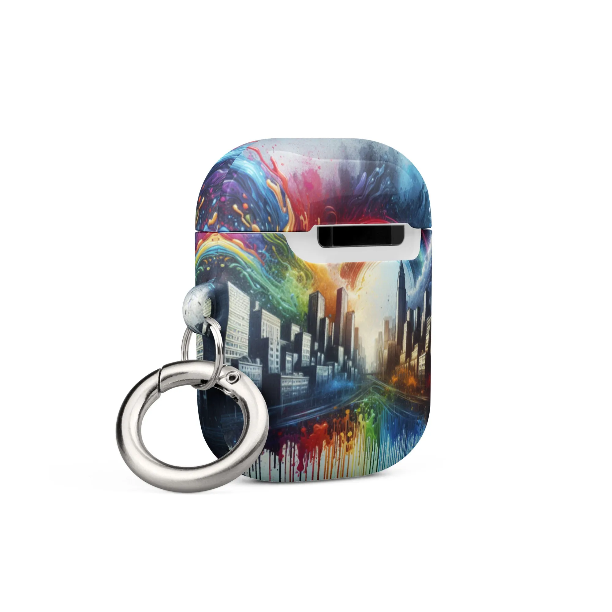 Rainbow City AirPods® Case | Premium Impact Protection | Metal Carabiner | Scratch & Drop Proof