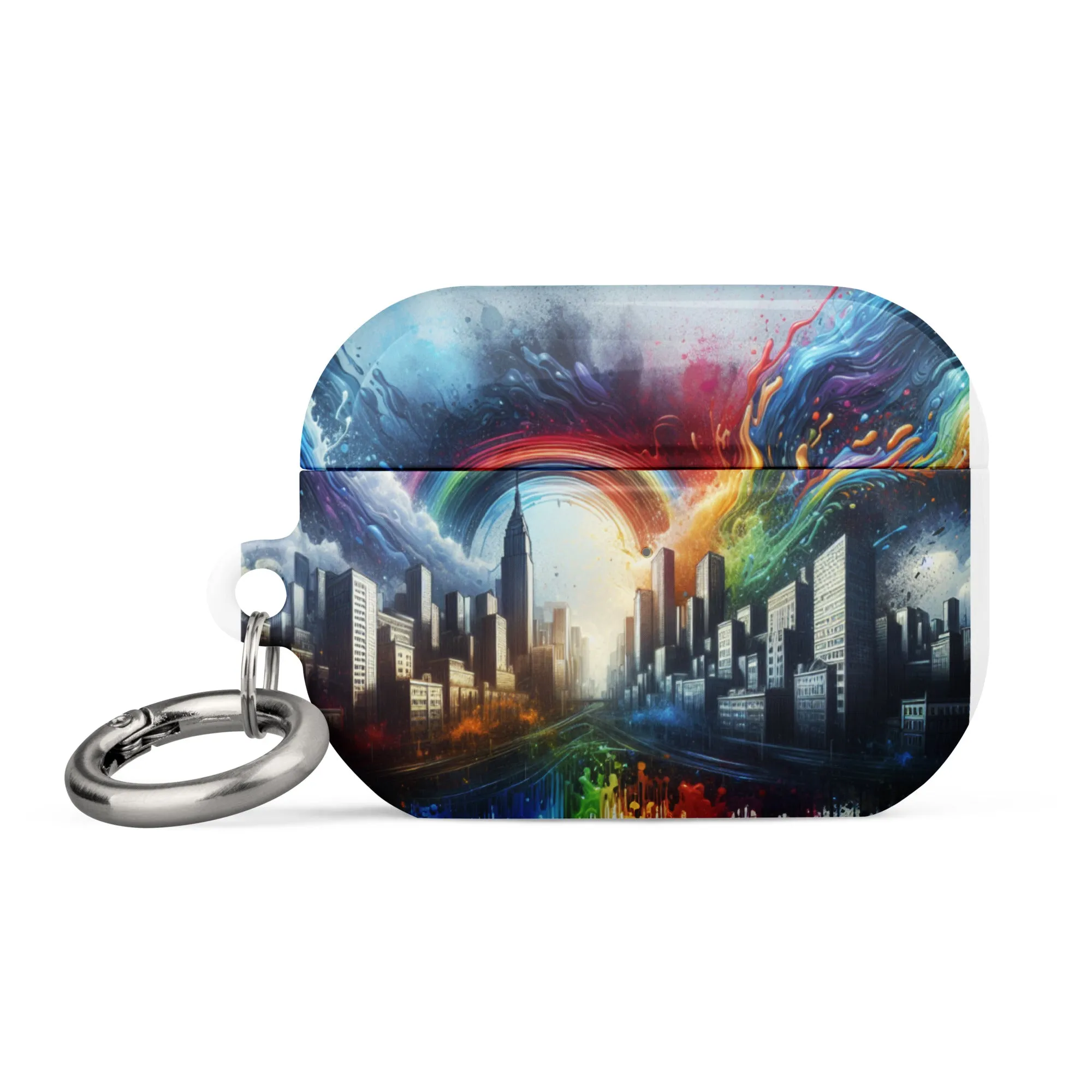 Rainbow City AirPods® Case | Premium Impact Protection | Metal Carabiner | Scratch & Drop Proof