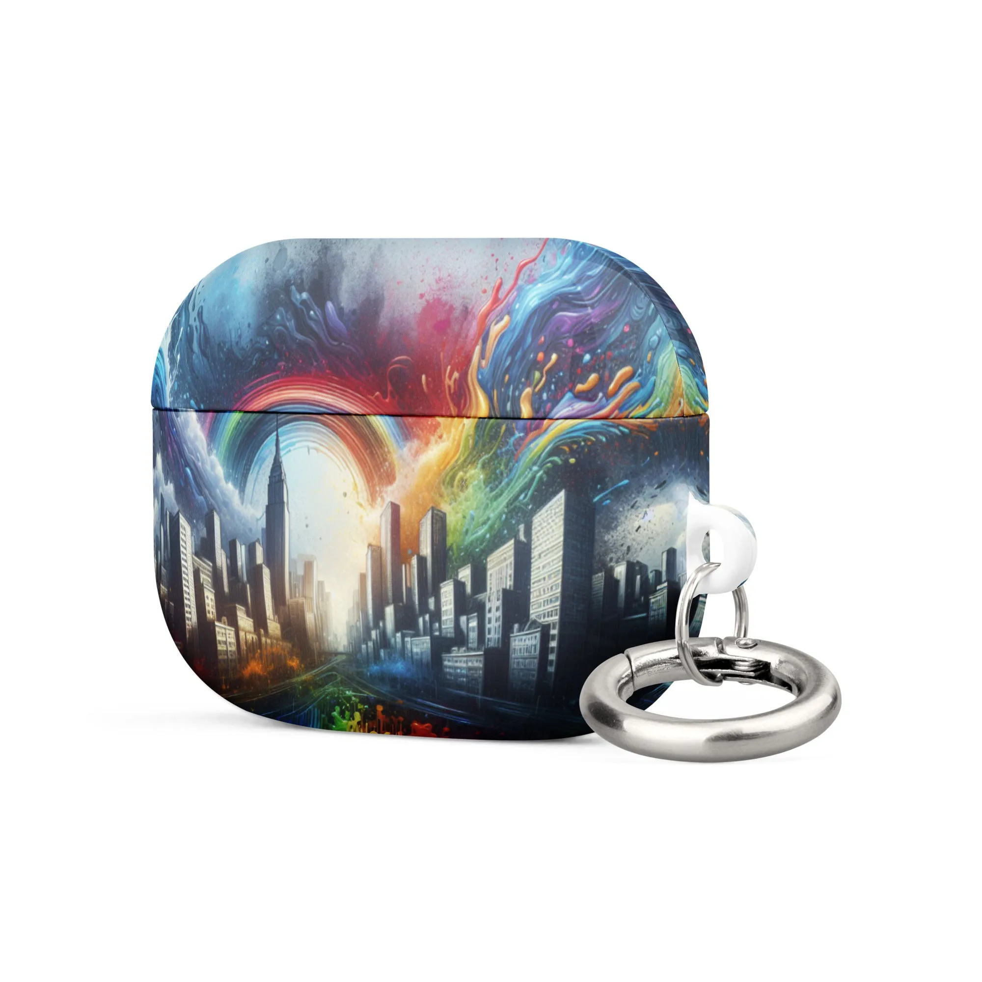 Rainbow City AirPods® Case | Premium Impact Protection | Metal Carabiner | Scratch & Drop Proof