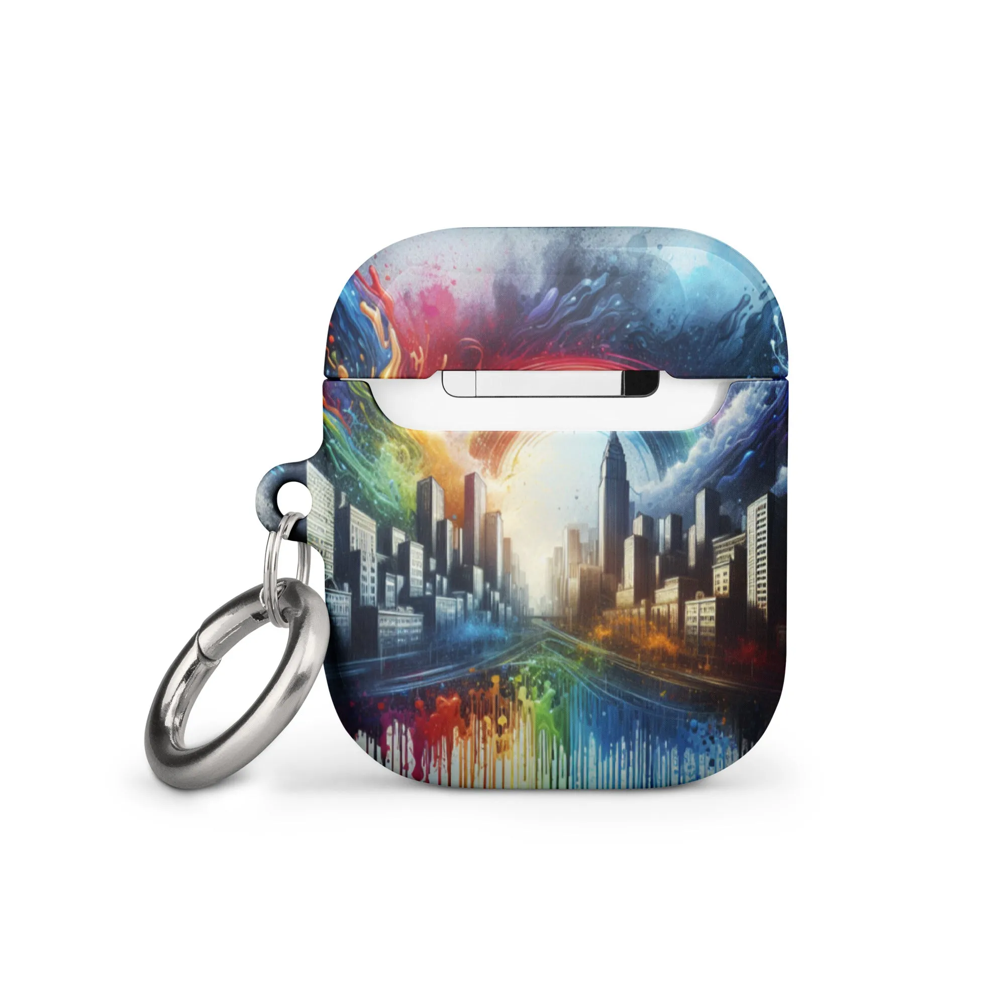 Rainbow City AirPods® Case | Premium Impact Protection | Metal Carabiner | Scratch & Drop Proof