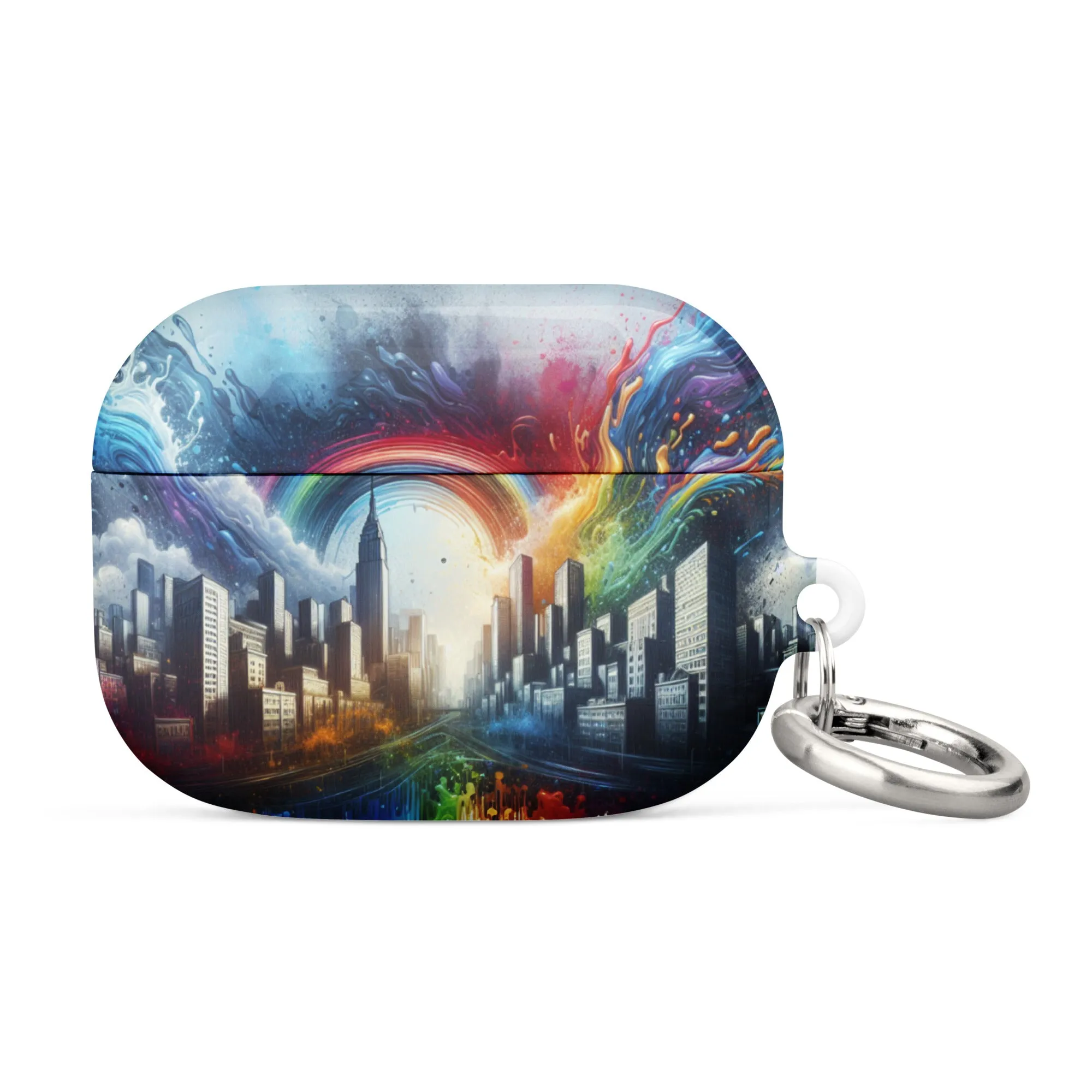 Rainbow City AirPods® Case | Premium Impact Protection | Metal Carabiner | Scratch & Drop Proof