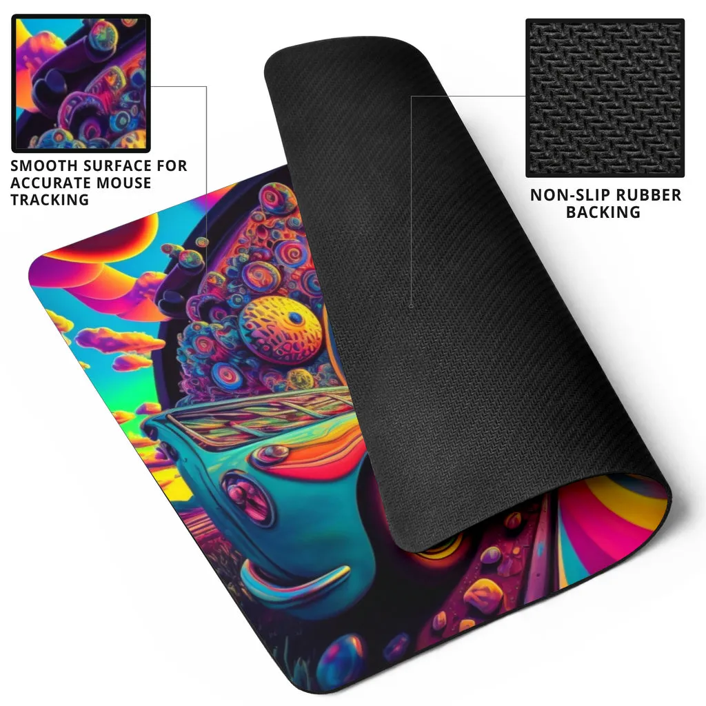 RAINBOW ROAD MOUSE PAD | ACIDMATH AI