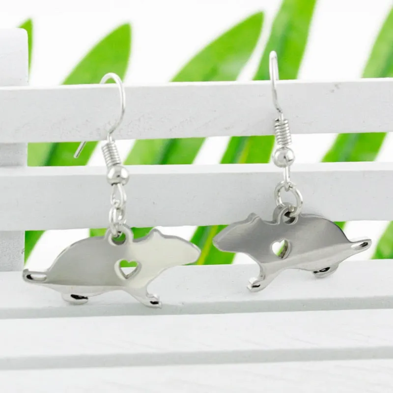 Realistic Rat shaped earrings (2 pairs pack)