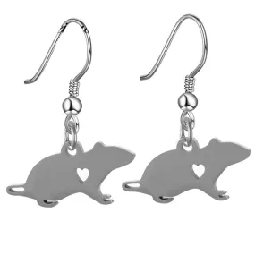 Realistic Rat shaped earrings (2 pairs pack)