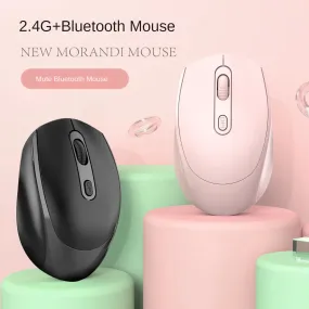 Rechargeable Bluetooth 5.2 Mouse USB Dual Mode 2.4G Wireless Mouse 1200 DPI For MacBook Tablet Laptop PC Gaming Accessories