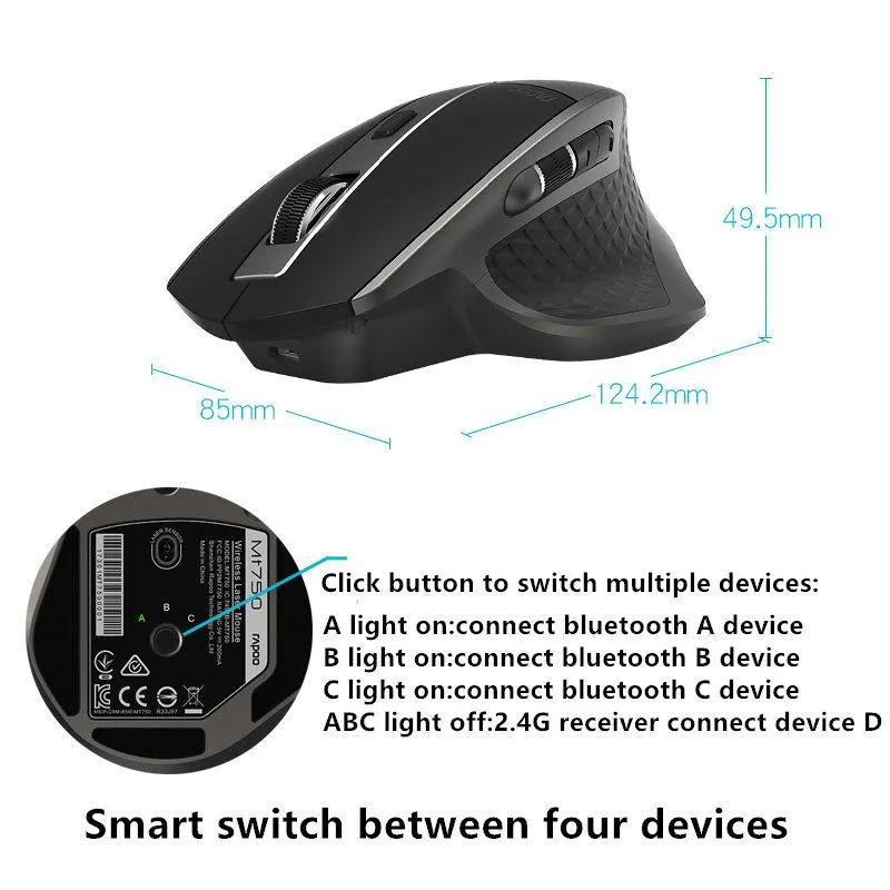 Rechargeable Multi-mode Wireless Mouse