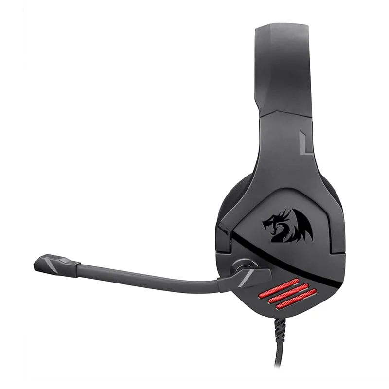 Redragon Over-Ear Theseus Aux Gaming Headset - Black