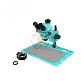 RF4 RF-7050TVD2 7-50X Optical Stereo Trinocular Microscope Continuous Zoom for Electronic Phone Repair Jewelry Carving