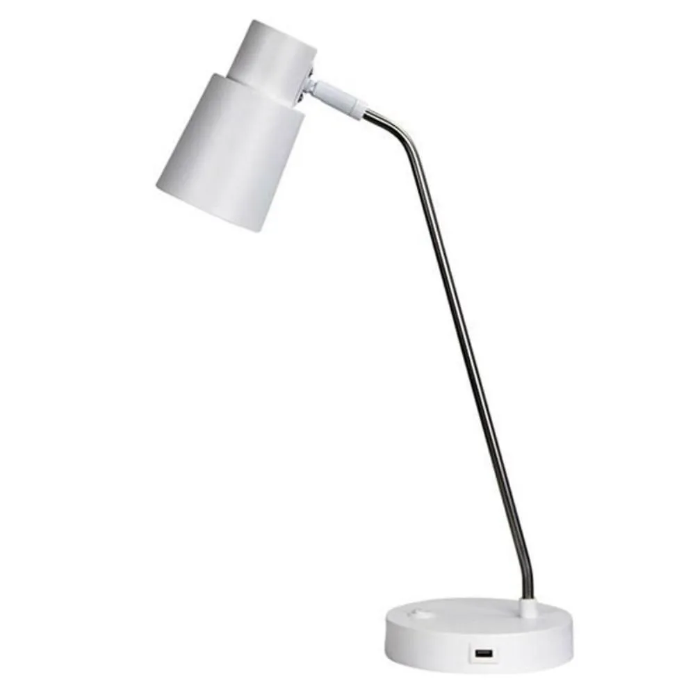 Rik Desk Lamp in Black/White/Copper/Brushed Chrome