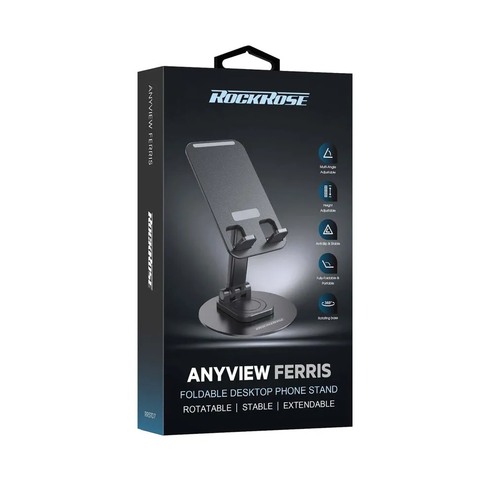 RockRose Anyview Ferris Rotatable & Foldable Desktop Phone Stand