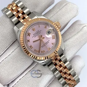 Rolex Datejust 26mm 2-Tone Rose Gold/Steel Rose Roman  Ladies Watch TFJ-142508510