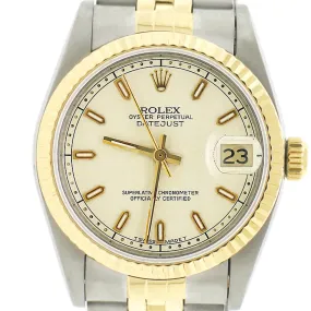 Rolex Datejust Midsize 2-Tone Original Cream Jubilee Dial  TFJ-142508041