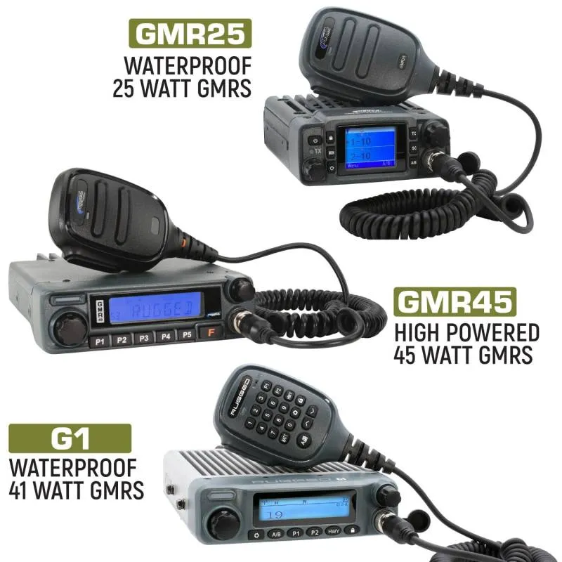 Rugged Radios Ford Bronco Two-Way GMRS Mobile Radio Kit - 41 Watt - G1 Waterproof