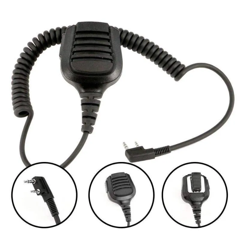 Rugged Radios Patrol Moto Kit - Ear Piece and Hand Mic - GMR2 - GMRS Radio