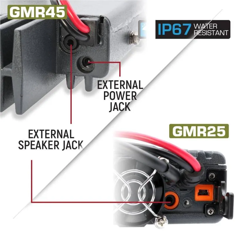 Rugged Radios Toyota Tundra Two-Way GMRS Mobile Radio Kit - 45 Watt GMR45