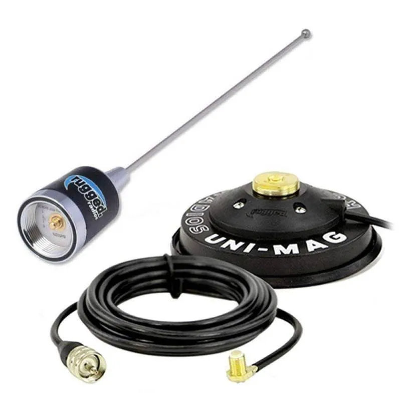 Rugged Radios UHF Antenna Kit with 1/2 Wave No Ground Plane (NGP) Antenna & Magnetic Mount