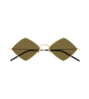 Saint Laurent New Wave Unisex Brown Geometric Sunglasses