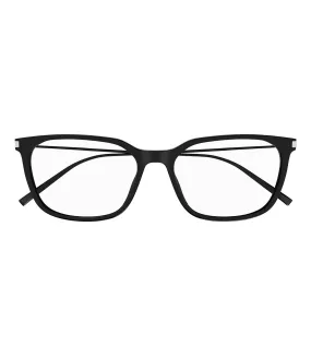 Saint Laurent Women's Black Rectangular Optical Frame