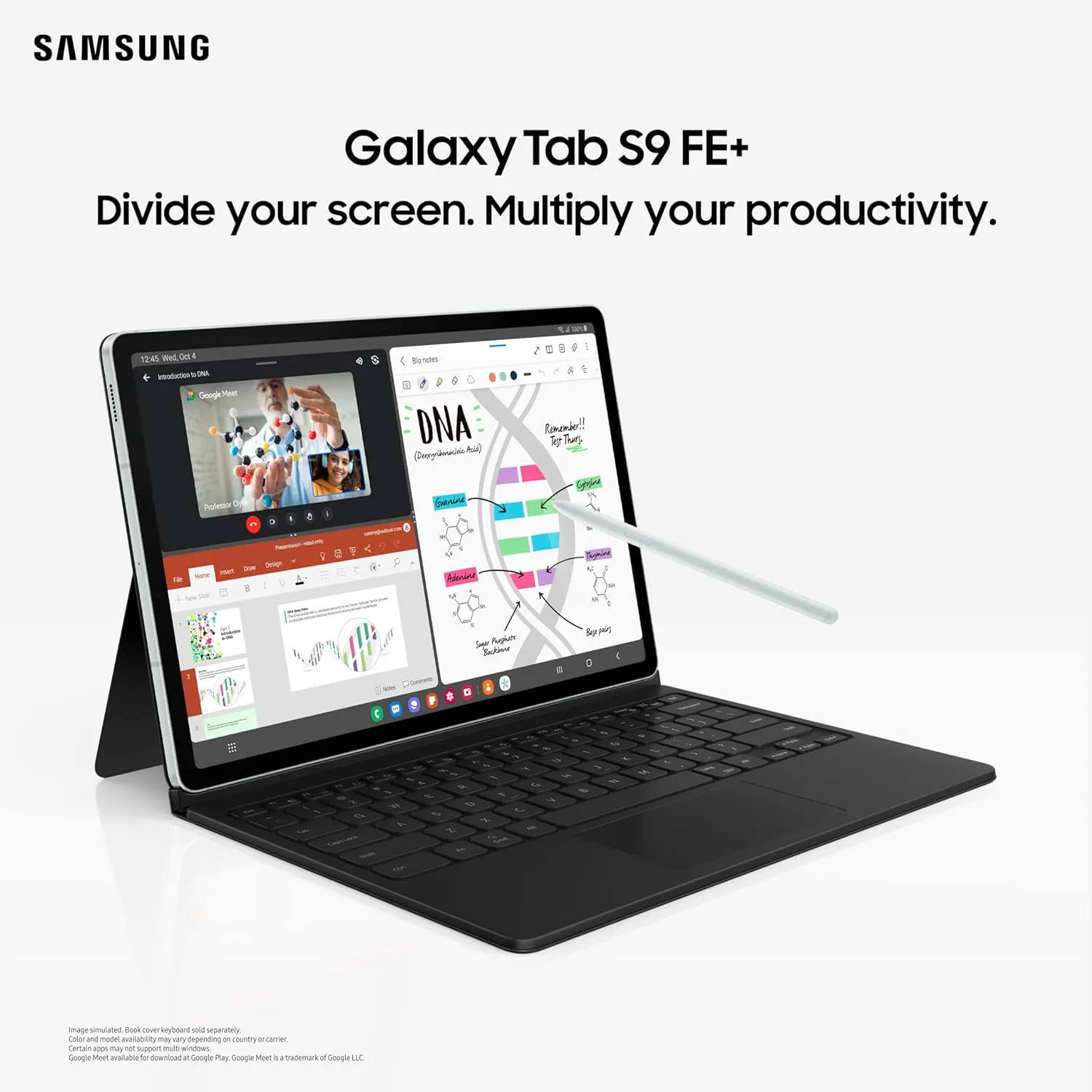 Samsung Galaxy Tab S9 FE 27.69 cm (10.9 inch) Display, RAM 6 GB, ROM 128 GB Expandable, S Pen in-Box, Wi-Fi 5G, IP68 Tablet, Mint