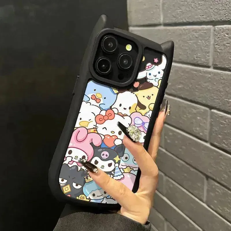 Sanrio Family Cat Ears Phone Case (For iPhones)