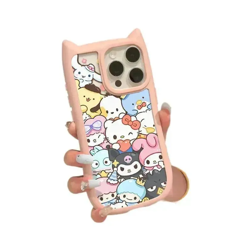 Sanrio Family Cat Ears Phone Case (For iPhones)