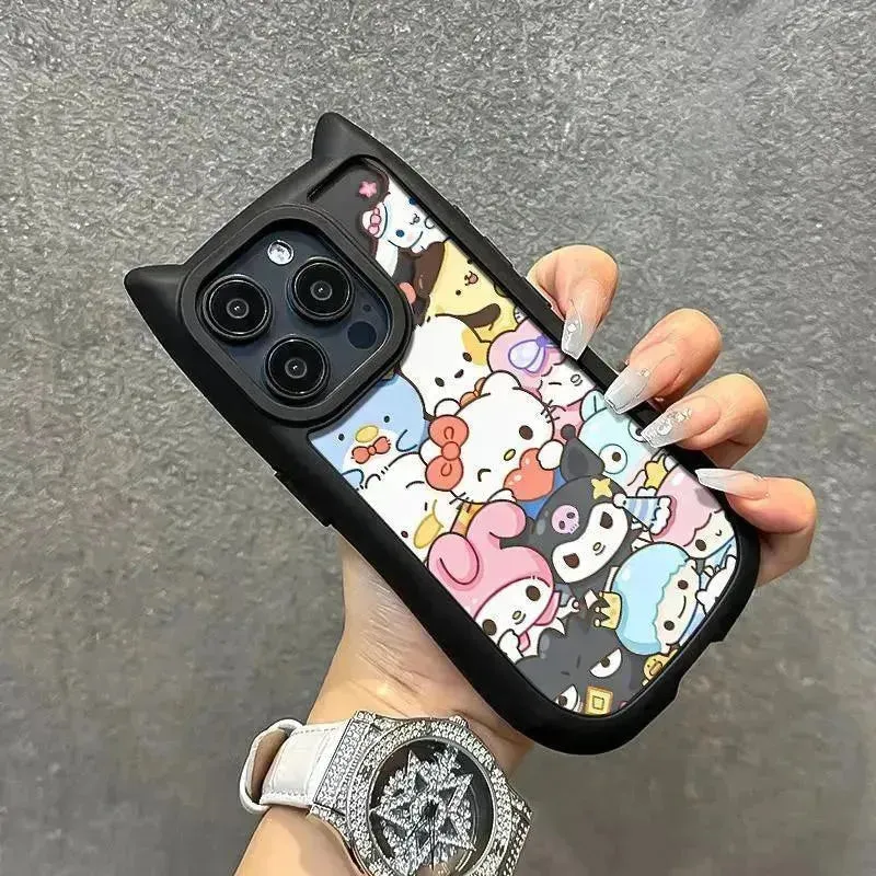 Sanrio Family Cat Ears Phone Case (For iPhones)