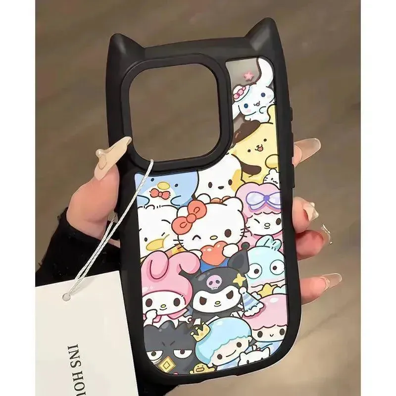 Sanrio Family Cat Ears Phone Case (For iPhones)