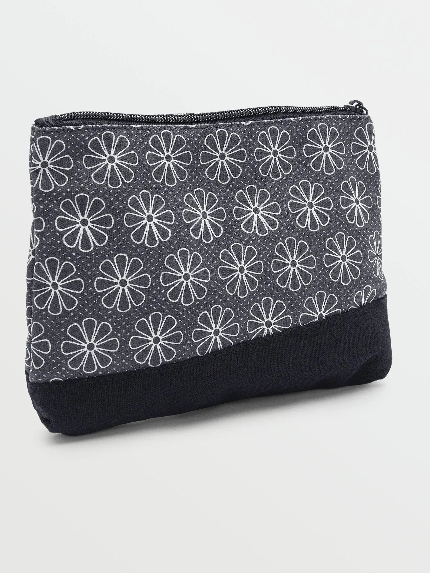 Schoolyard Canvas Pouch - Black/White