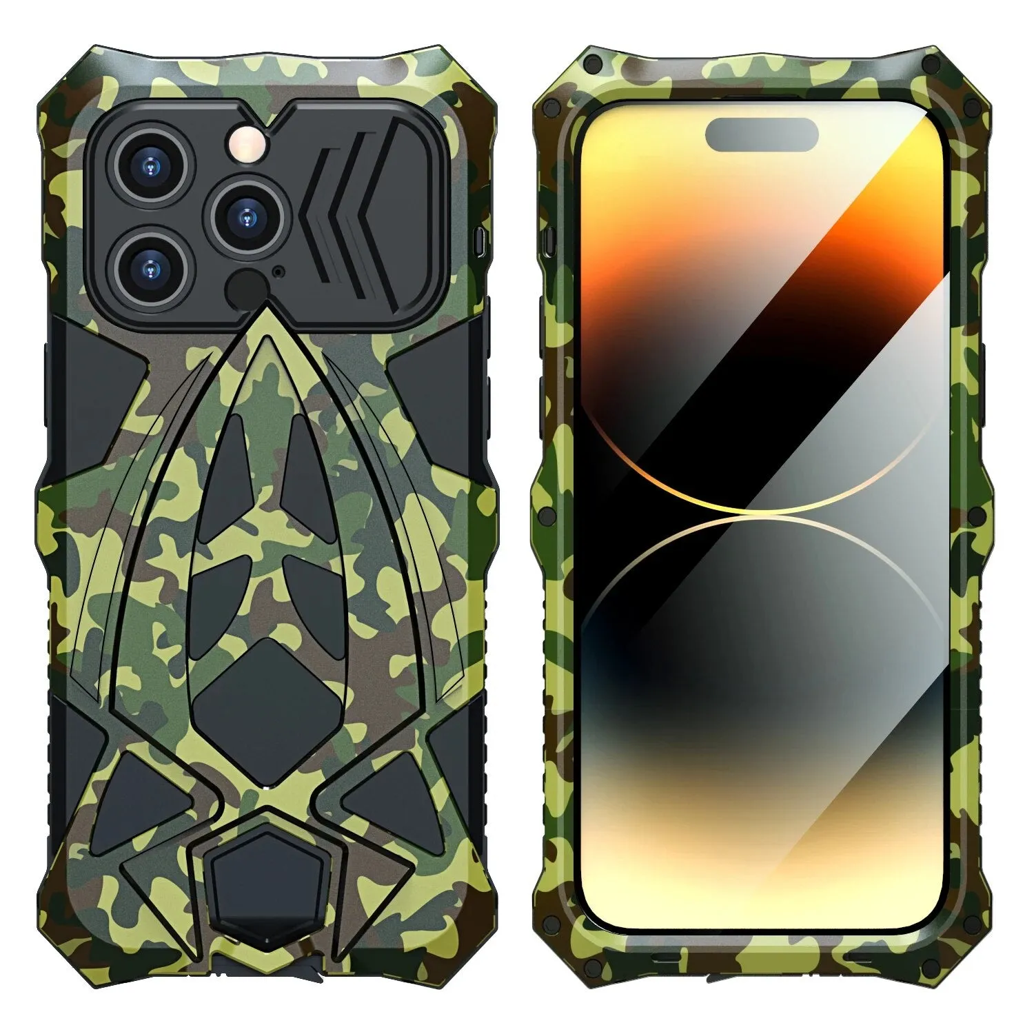 Shockproof Armor Metal Phone Case For iPhone