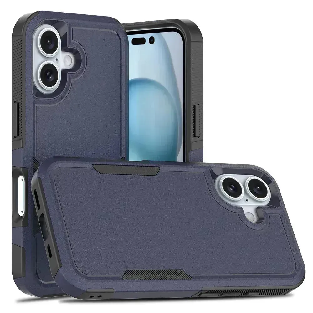 Shockproof Two Layer Protection Case (For iPhones)