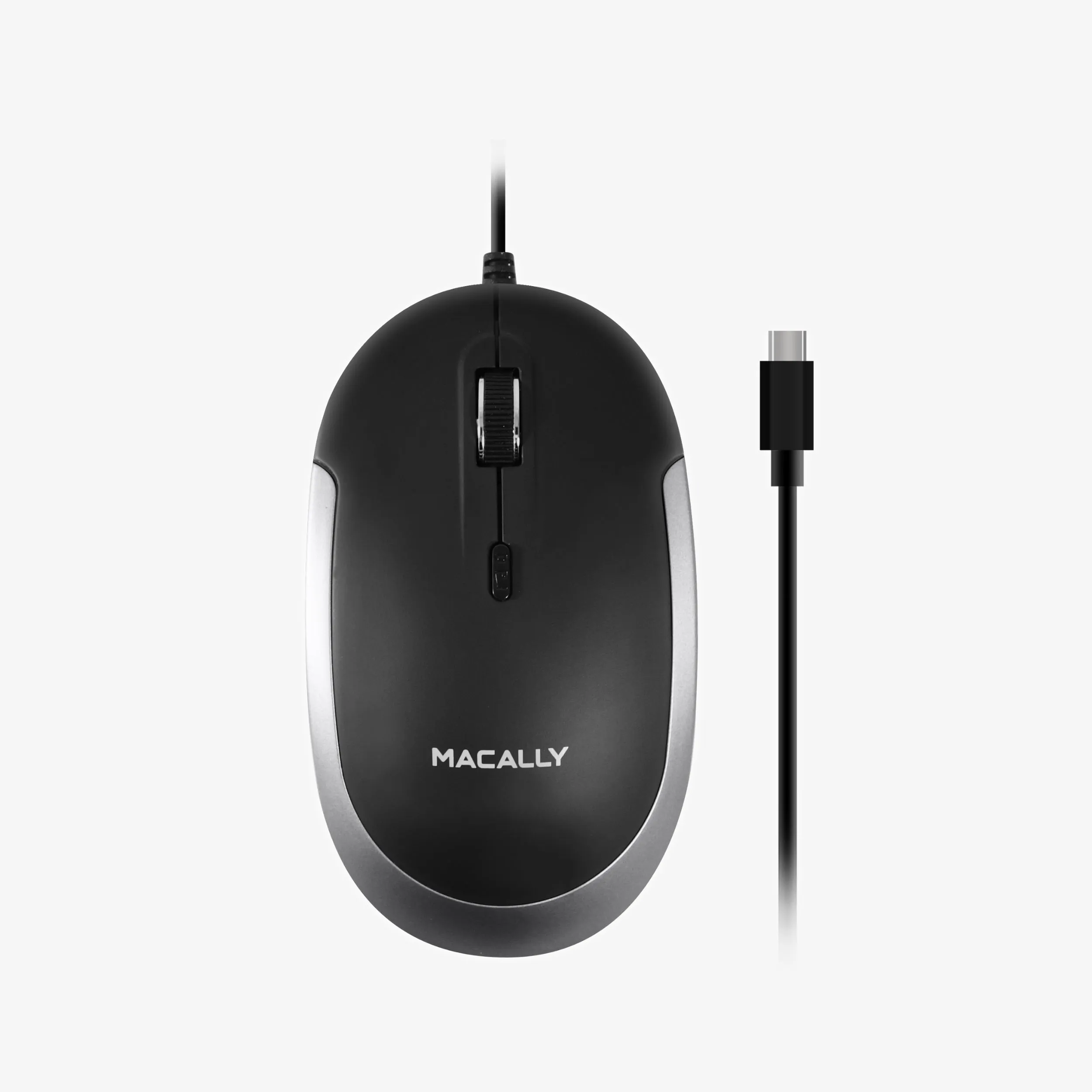 Silent USB C Mouse for Mac and PC (Space Gray)