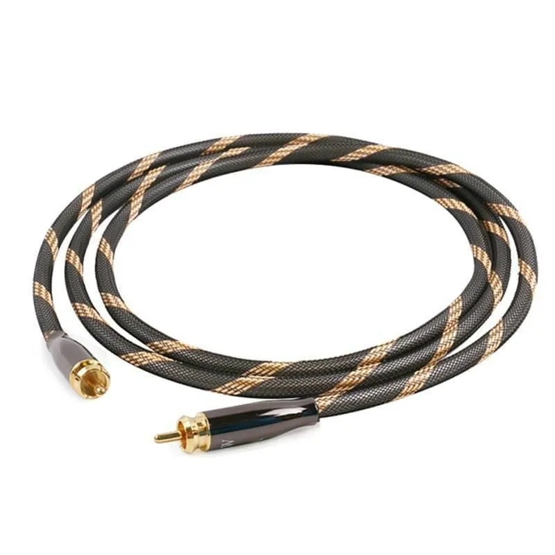 SKW BG01 / BG-01 RCA Audio Cable Male to Male Subwoofer Digital Coaxial HiFi Cable