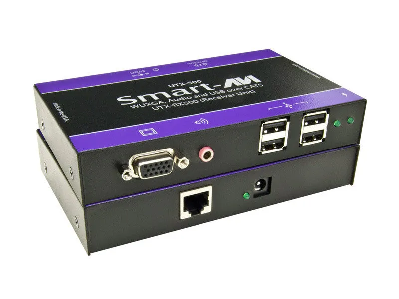 SmartAVI UTX-RX500S WUXGA Video/Stereo Audio/USB over Cat5 Receiver