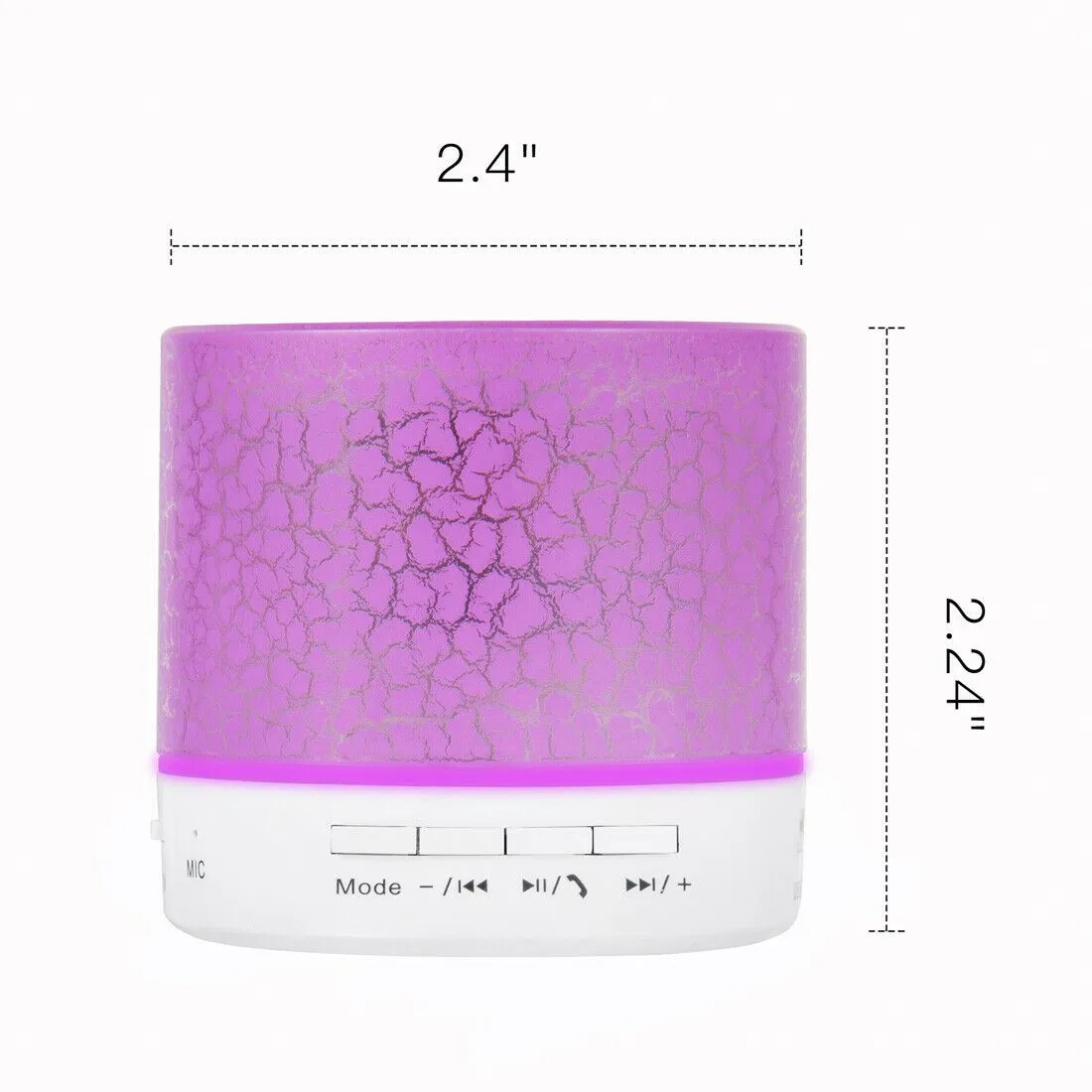 SMAXLUMINOUS™ Light Up Mini Portable Bluetooth Speaker LOUD Stereo Bass USB/UTF/AUX   Mic