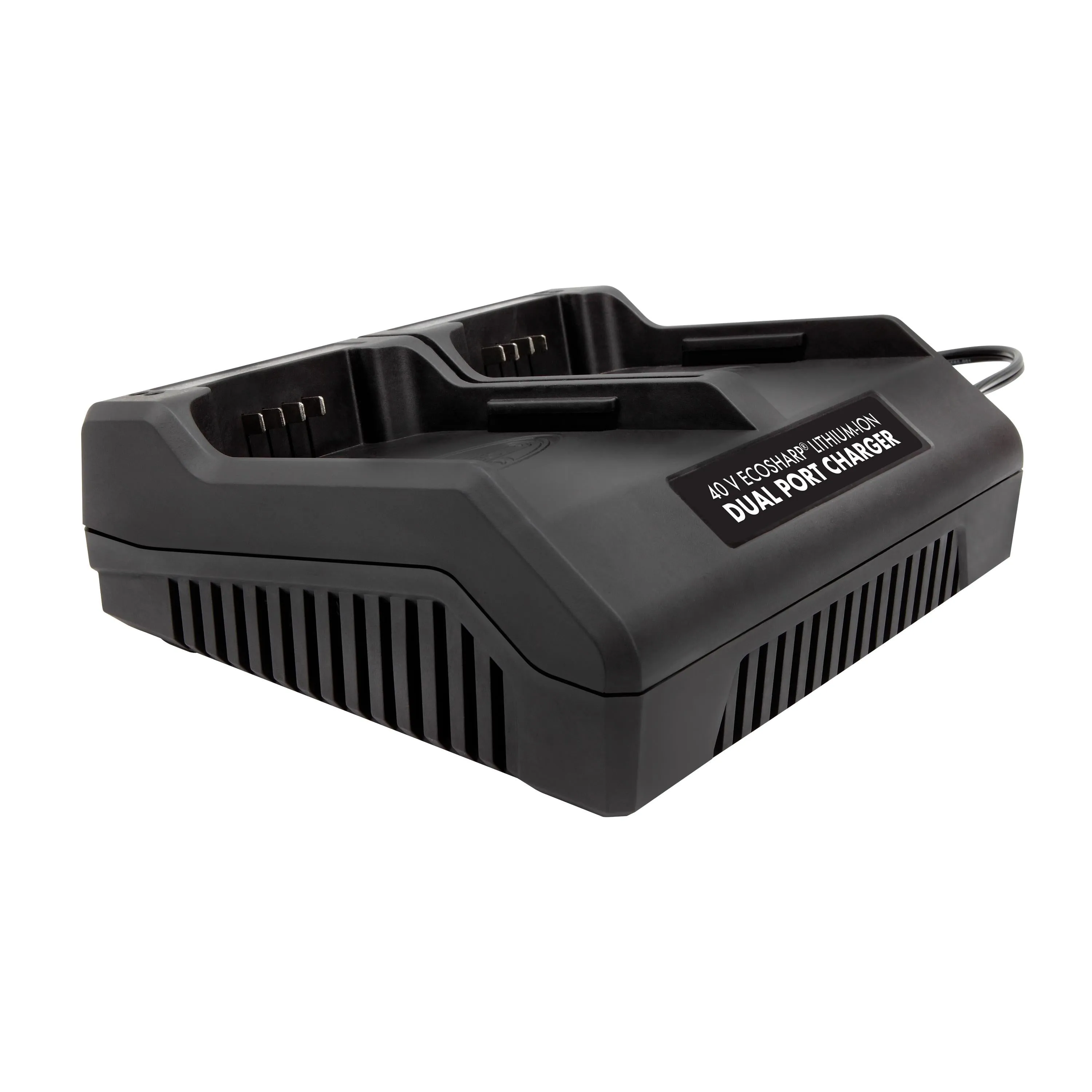 Snow Joe   Sun Joe CERTIFIED AUTHENTIC iCHRG40-DPC iONMAX Lithium-Ion Battery Dual Port Charger | 40 Volt