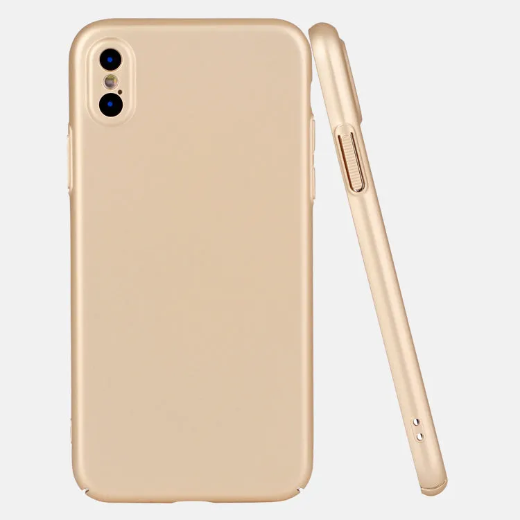 Soft touch coated hard PC case for iPhone X